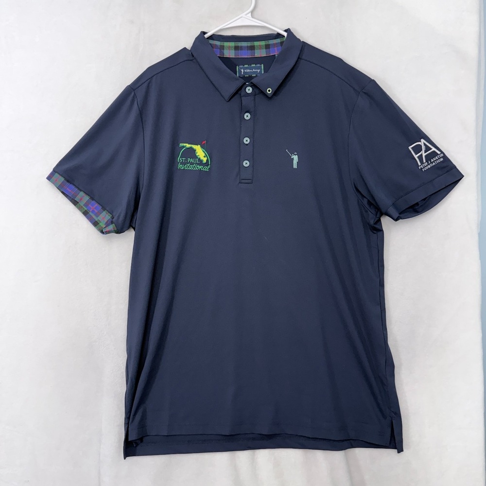 William Murray Polo Shirt Mens XL Blue Golf Performance Florida